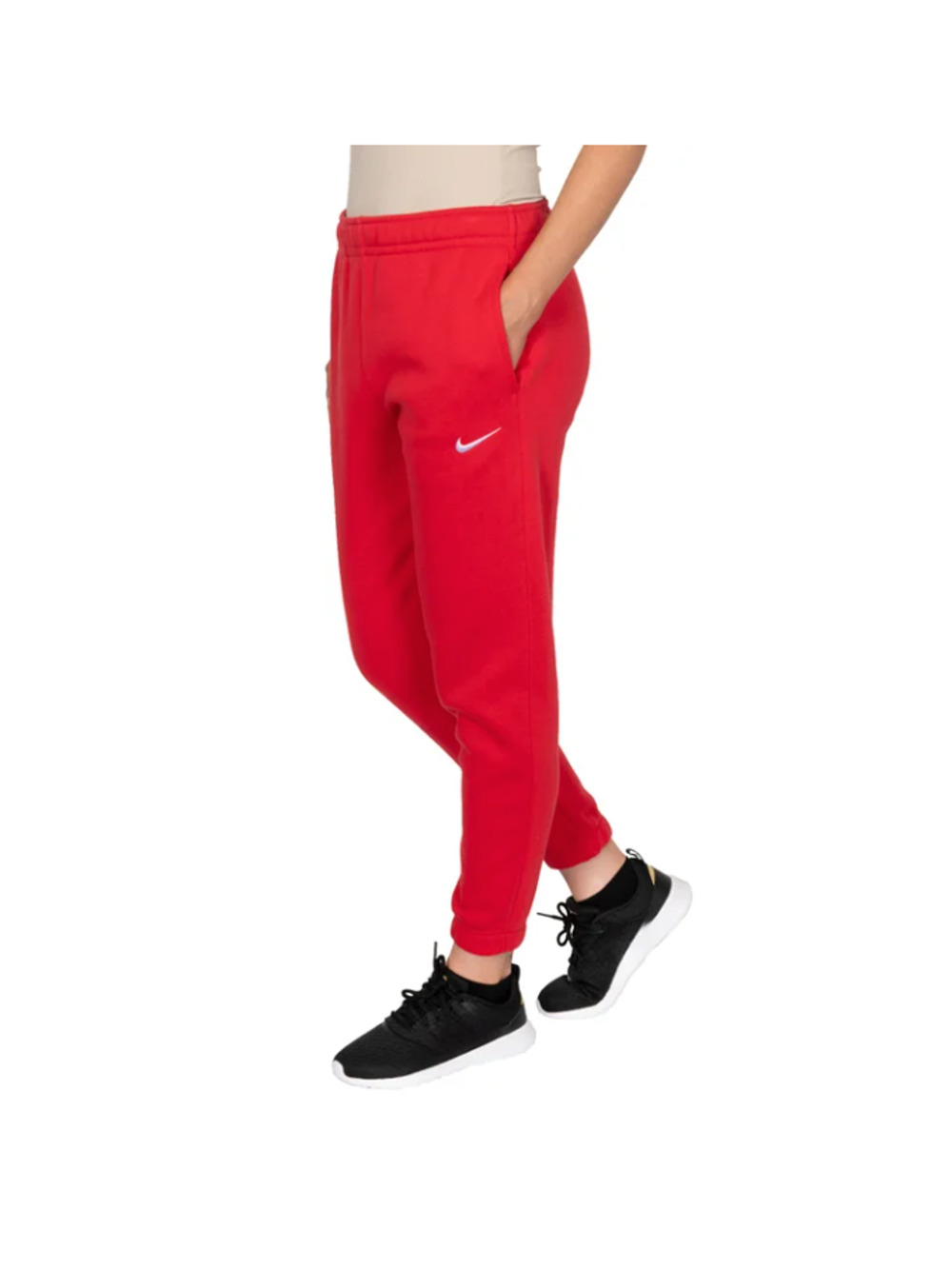 Nike Womens Club Jogger Red Medium Tapered Leg CJ1790-657 Retail $50 NWT